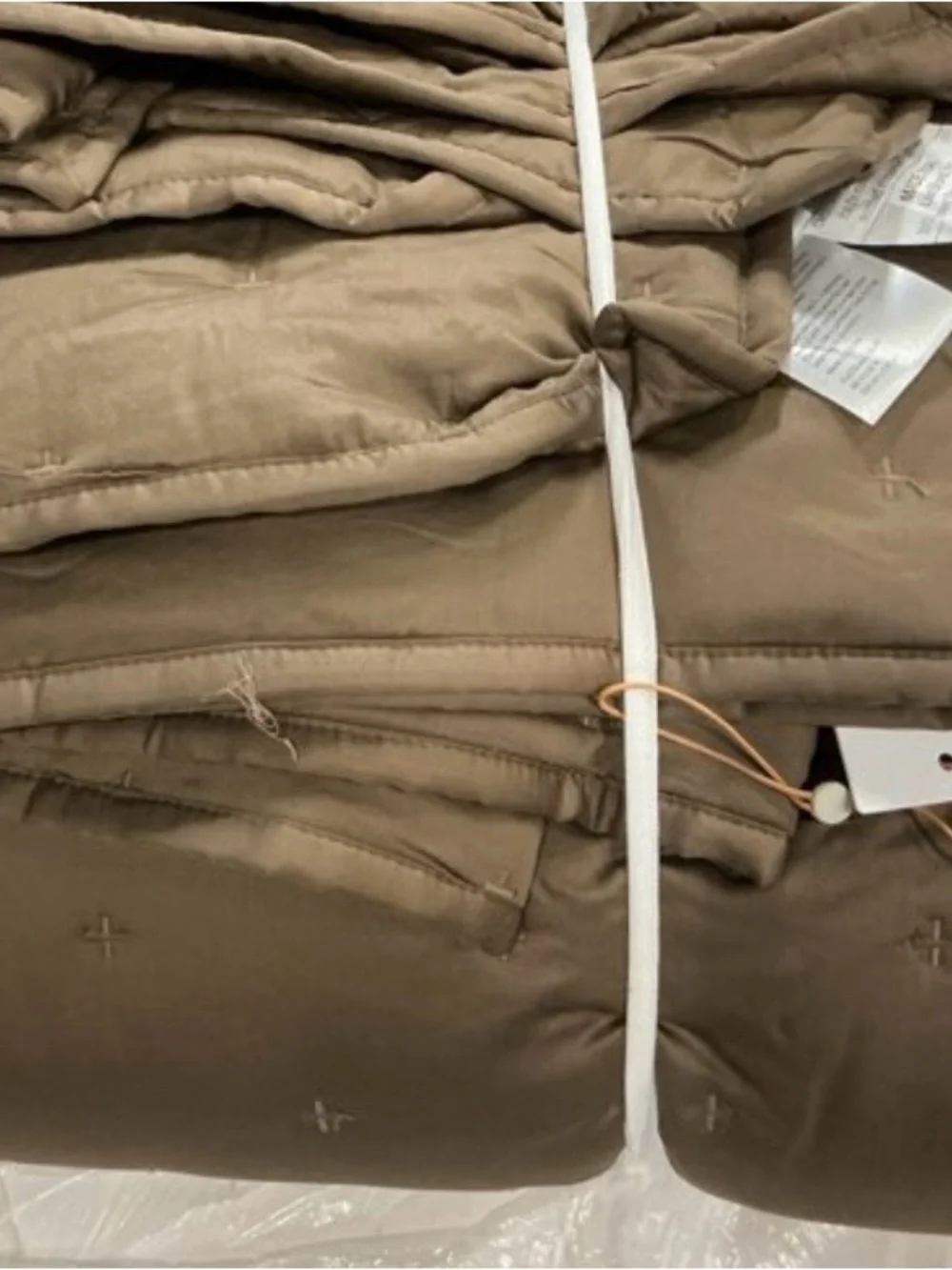 Quince Bamboo Dream Quilt Set- Full/Queen- Walnut